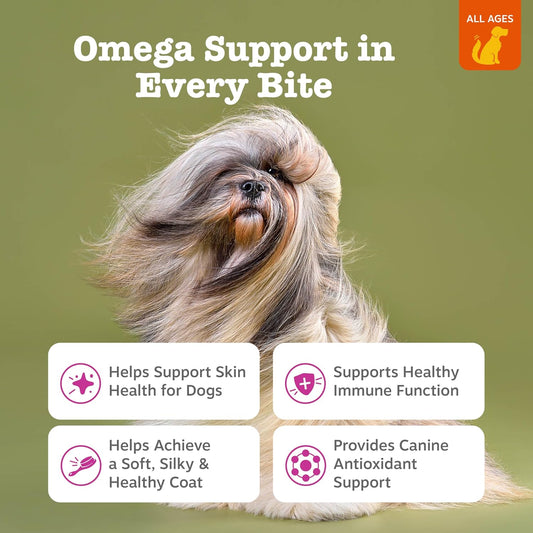 Salmon Oil for Dogs - Skin & Coat Chews, Salmon