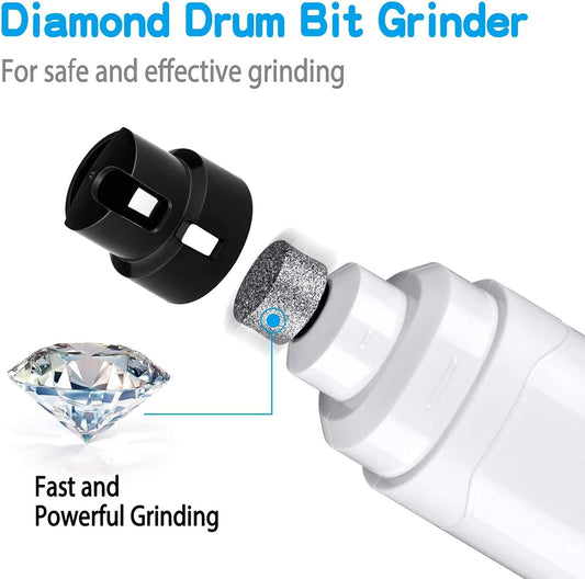 Dog Nail Grinder Upgraded - Professional 2-Speed Whisper-Quiet Electric Pet Nail Trimmer Painless Paws Grooming & Smoothing for Small Medium Large Dogs & Cats (Dark Blue)
