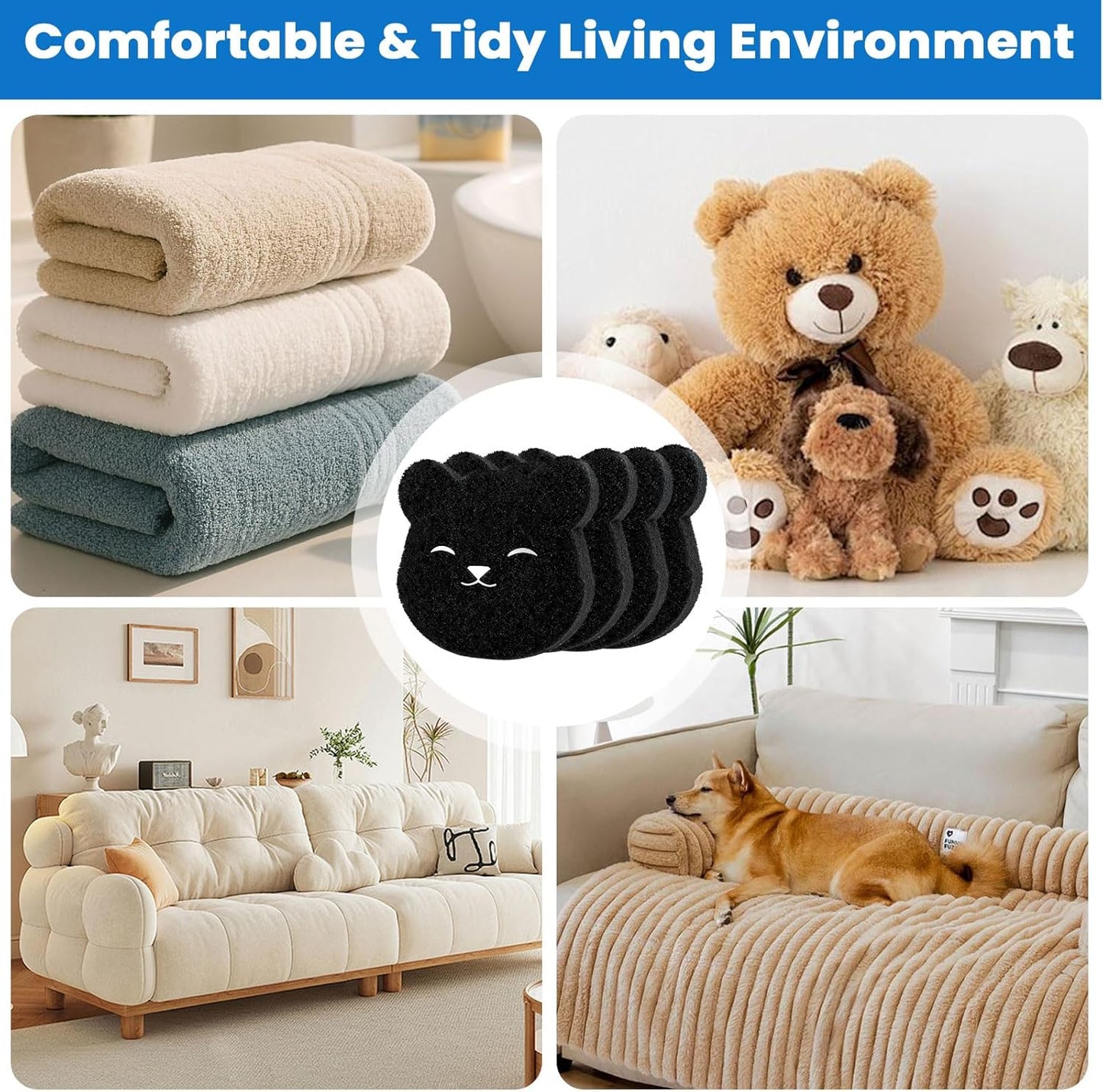 Pet Hair Remover for Laundry (4PCS), Reusable Lint Remover That Works in Washer & Dryer, Hair Catcher for Dog and Cat Hair, Lint, Debris on Clothes, Pet Beds – Eco-Friendly Alternative to Lint Rollers