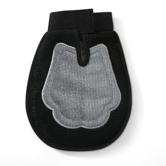 Wags & Wiggles Dual-Sided Dog Grooming Glove, 2-in-1 Rubber and Velour, Wet or Dry Use, Brushes and Massages with Rubber Side, Removes Fur from Fabric with Velour Side