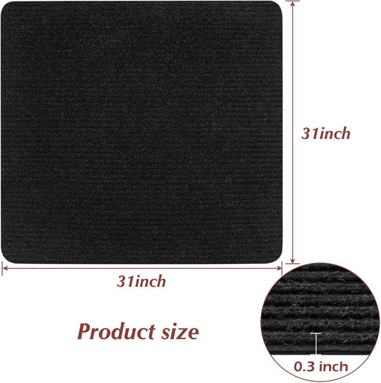 Stair Treads Non-Slip 16 Pack 8"x30" - Carpet Stair Runner for Indoor Wooden Steps with TPE Backing & Anti-Skid Surface, Reusable Adhesive Safety Rug for Kids/Elder/Pet-Friendly - Brown