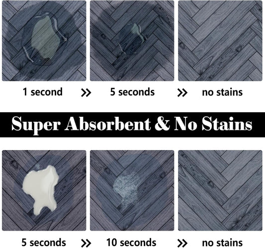 Dog Food Mats for Floors Absorbent, Pet Cat Food Mat - Quick Dry Dog Bowl Mats for Food and Water, Eco-Friendly Pet Supplies