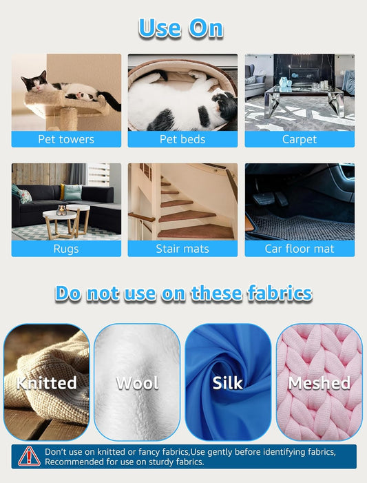 1 PCS Pet Hair Removal Tool, Fuzz Lint from Carpet, Rug, and Furniture – Effective Rake,Scraper,Shaver and Brush – Lint Cleaner and Pro Pet Hair Remover – Ideal for Pet Towers,Couch,Car