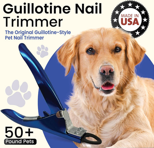 Resco USA-Made Dog Nail Clippers - Professional Guillotine Trimmer for Clean Cuts - Candy Color Series - Replacement Blade System - Fits All Breed Sizes