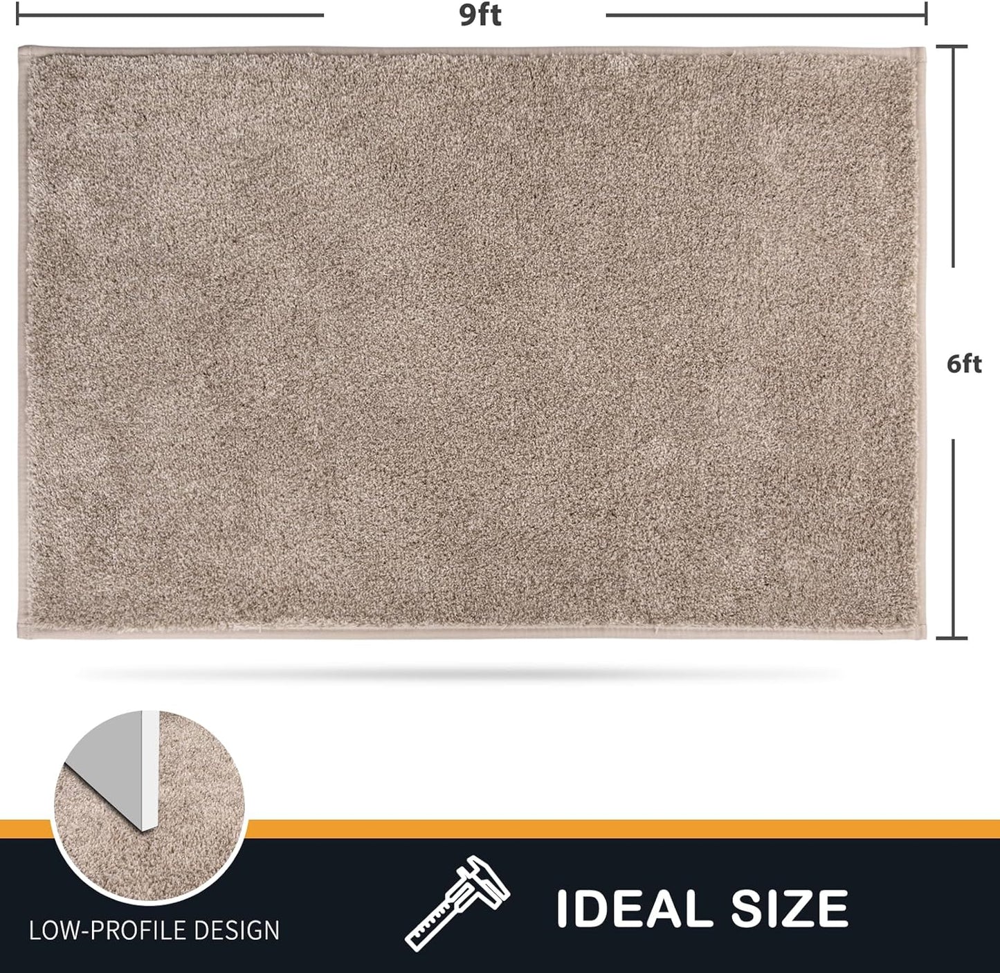 PURRUGS Dirt Trapping Door Mat 20" x 31.5", Non-Slip Machine Washable Entryway Rug, Dog Doormat, Indoor Front Door Mat, Super Absorbent Entry Rug for Muddy Shoes & Paws, Bluish Grey-Black