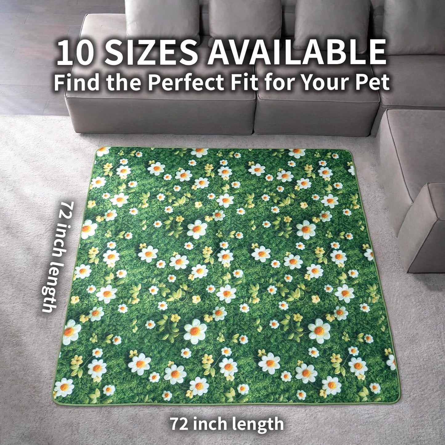 Washable Pee Pads for Dogs, Reusable Puppy Potty Training Pads, Ultra-Absorbent Thick Waterproof Leak-Proof Non-Slip Pads & Mat for Crate, Playpen, Floor, Whelping & Housebreaking , 2 Pack 18"x24"
