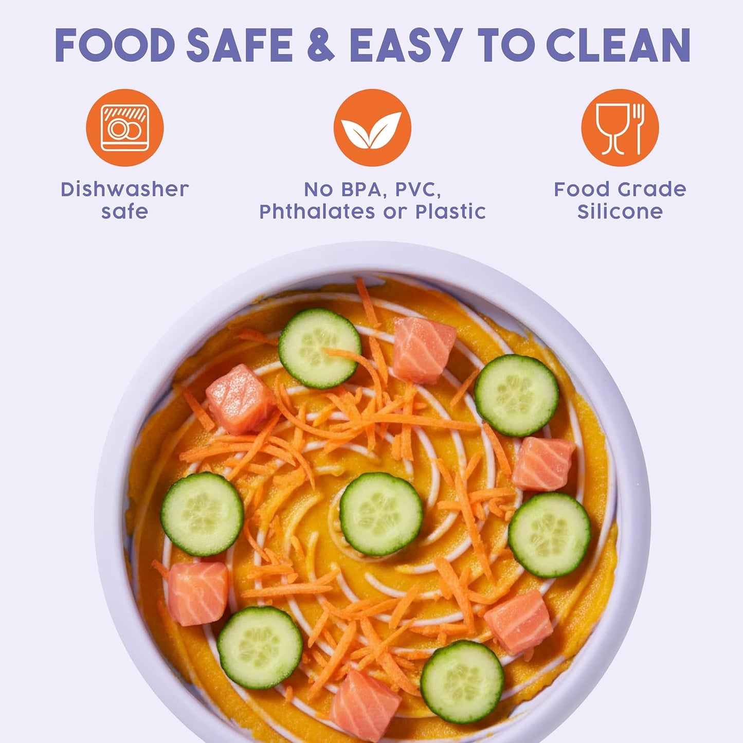 Awoo Lick Dish - Silicone Lick Mat + Slow Feeder for Cats & Small Dogs - Non-Slip Design with Suction Cups - Dishwasher Safe, Extends Mealtime, Reduces Anxiety (Periwinkle)