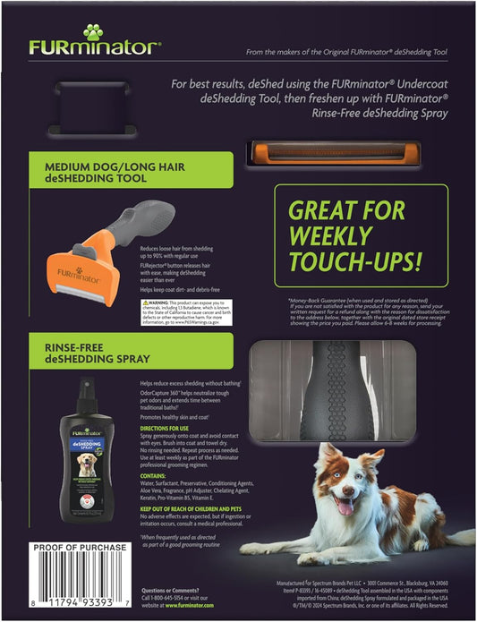 FURminator Large Dog Undercoat deShedding Tool for Short Hair, Reduces Loose Hair From Shedding