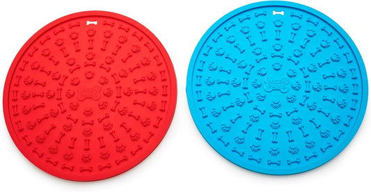 Lick Mat for Dogs & Cats – Fun-Filled Dog Distraction Pad with Suction Cups, Ideal for Treat Time, Grooming, and Dental Health - 1 Mat per Purchase