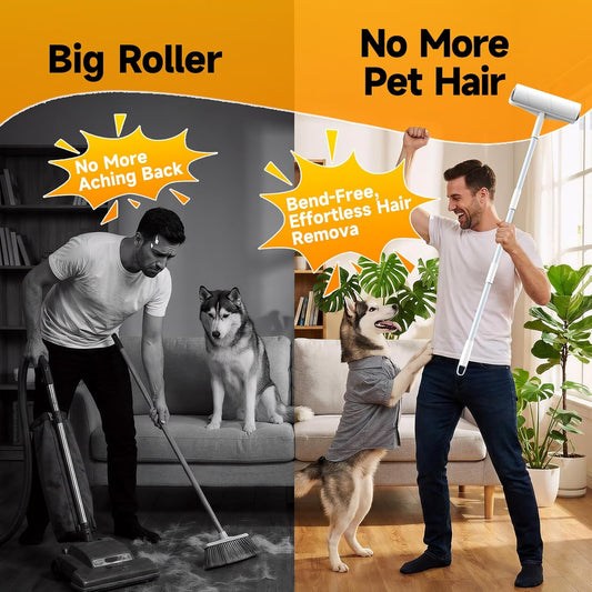 Lint Roller, 800-Sheet Extra Sticky Rollers for Pet Hair, 4 Handles, Value Pack for Dogs, Cats, Clothes, Carpet, Furniture
