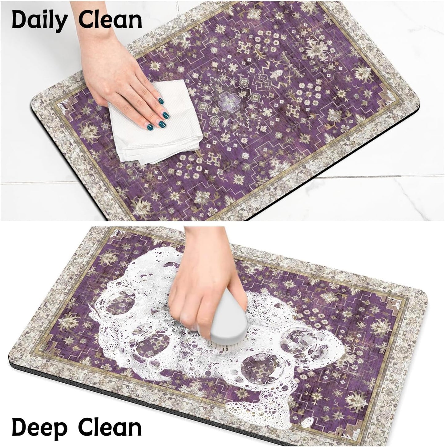 Pet Food Mats for Floor, Absorbent Dog Mat for Food and Water Dispenser Mat, Dog Food Mat Quick Dry Cat Food Mat Pet Supplies