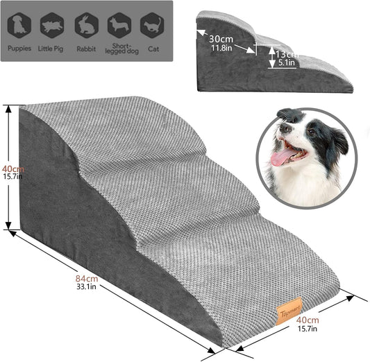 Replacement Waterproof Cover for Topmart Extended Foam Dog Ramp&Steps 3 Tiers, 33.1" L*15.7" W*15.7" H