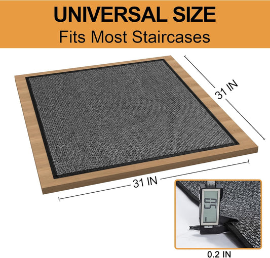 Stair Treads Carpet 4 pcs for Wooden Steps with Non Slip Rubber Backing, 100% Polyester Soft Stairs Resistant Indoor Skid Runner Safety Rugs for Kids Elders and Pets 30" * 8" (Dark Gray)