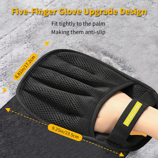 Pet Hair Removal Glove for Cats & Dogs, Upgraded Five-Finger Electrostatic Pet Hair Gloves, Reusable Magic Brush Pet Hair Remover Tool for Couch, Carpet, Car Seat(1 PCS)
