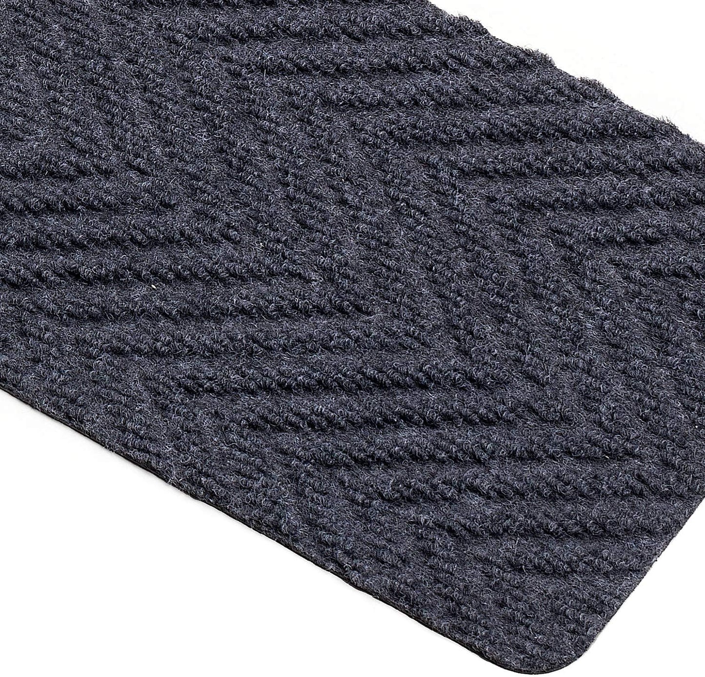 Indoor and Outdoor Carpet Stair Treads - 32" x 8" Non-Slip Stair Treads Carpet for Wooden Steps - Rubber Stair Tread Mats - Stair Rugs Anti Slip for Kids Elders and Dogs – Brown Set of 14