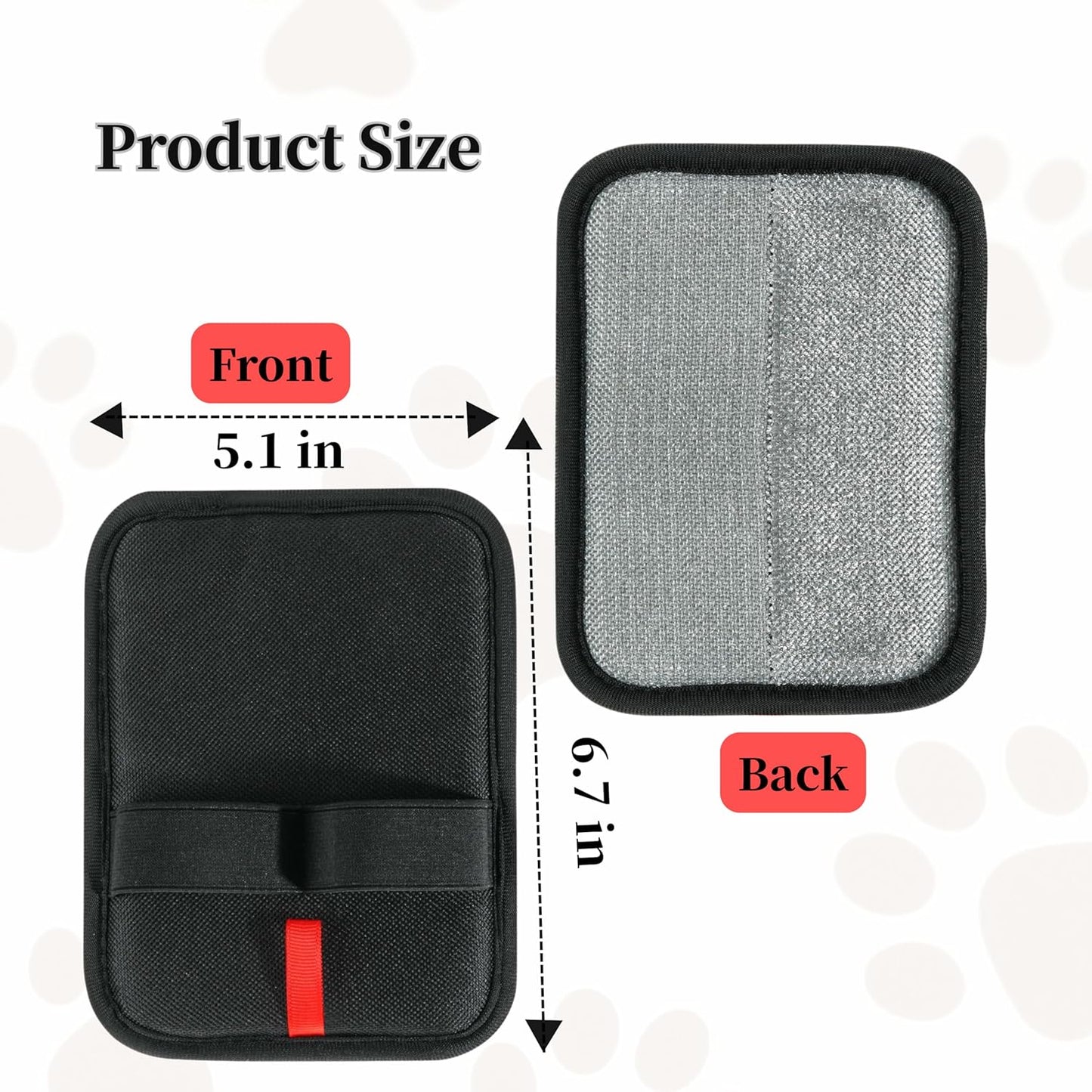 Pet Hair Remover,Static Electricity Grooming Mitt Tool,Machine-Washable for Dog Cat Hair Effortless Lint & Fur Remover for Couch,Carpet,Furniture & Car Seat(1PCS )