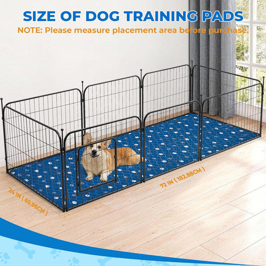 Fostanfly Washable Pee Pads for Dogs, 2 Pack Large 36"x41" Ultra-Absorbent and Leak-Proof Non-Slip Reusable Potty Training Pads for Dogs, Cats, Puppy, Potty Training of Add 8 Lanyards