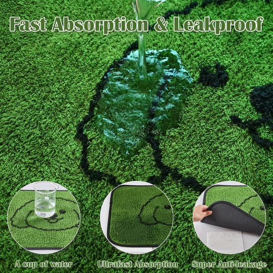 Qeils Reusable Puppy Pads, Washable Pee Pads for Dogs 2 Pack Durable Absorbent Leakproof Dog Training Pads for Home or Travel, Non-Slip Wee Wee Pads Potty Pads 18"x24"