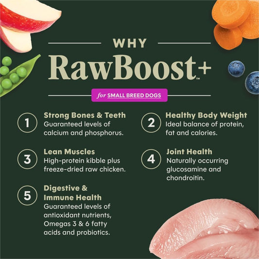 RawBoost Small Breed, Dry Dog Food + Freeze Dried, Chicken, 3.5 lb
