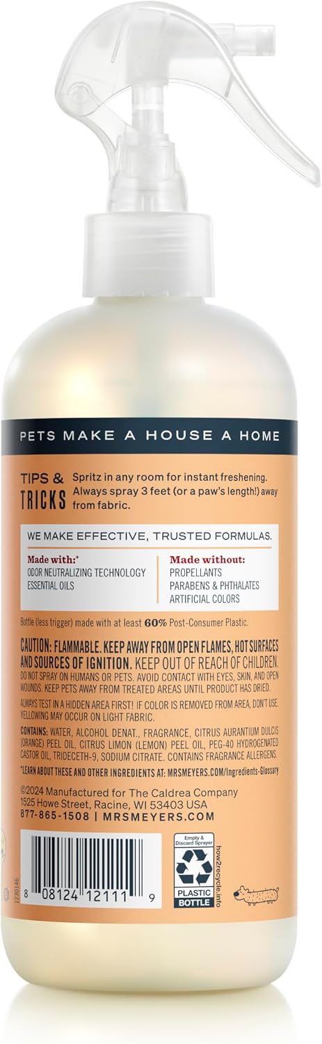 CLEAN DAY Pet Odor Neutralizer, Orange Blossom Scent, 12oz