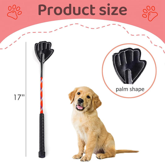 17" Lightweight Dog Training Stick Pole, Puppy Training Tools Whip with Anti-Slip Handle, Outdoor and Indoor Exercise Interactive Dog Obedience Training Tool for Cats Dogs (Red)