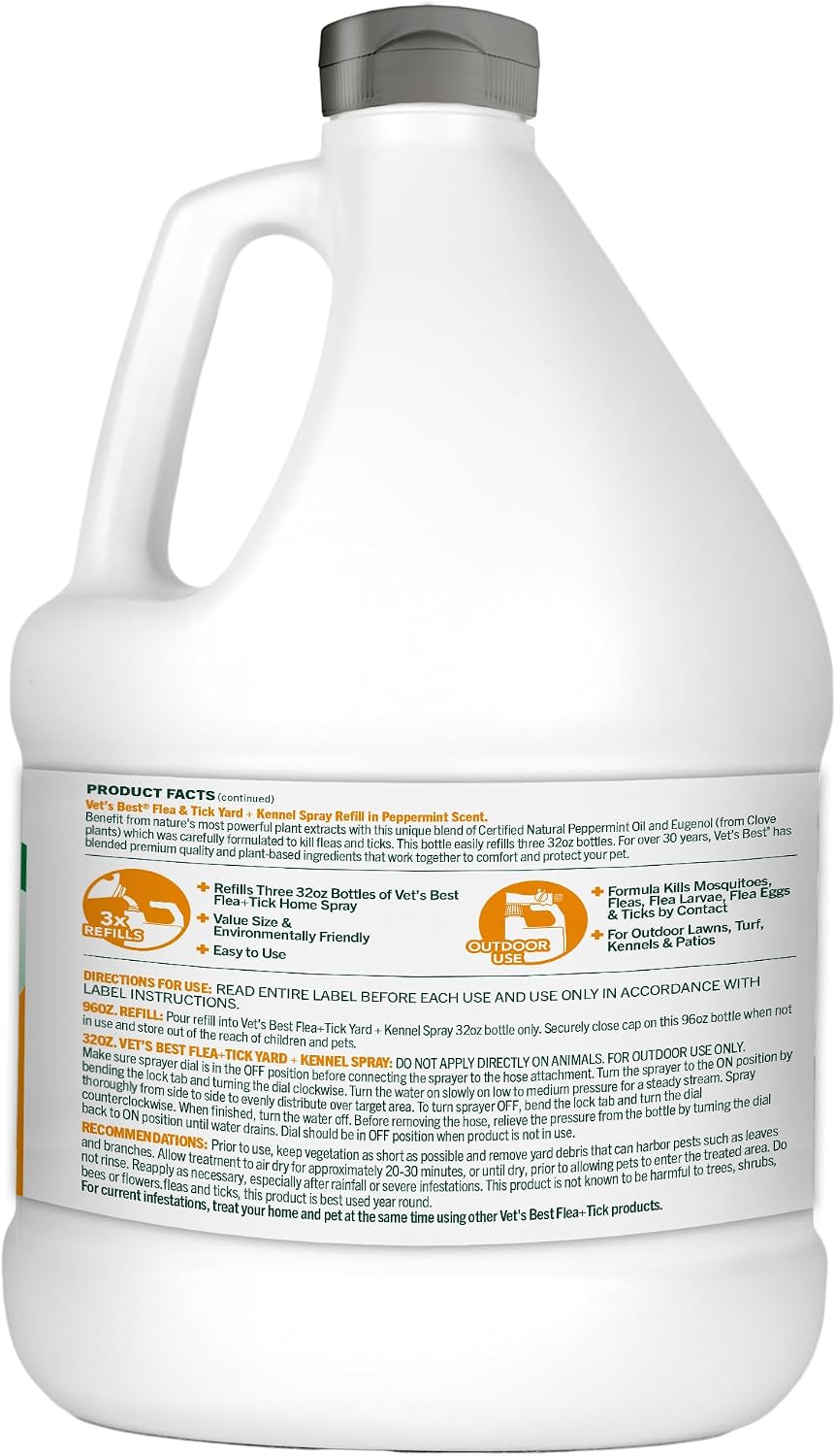 Flea & Tick, Mosquito, Yard & Kennel Spray for Dogs, 32 oz