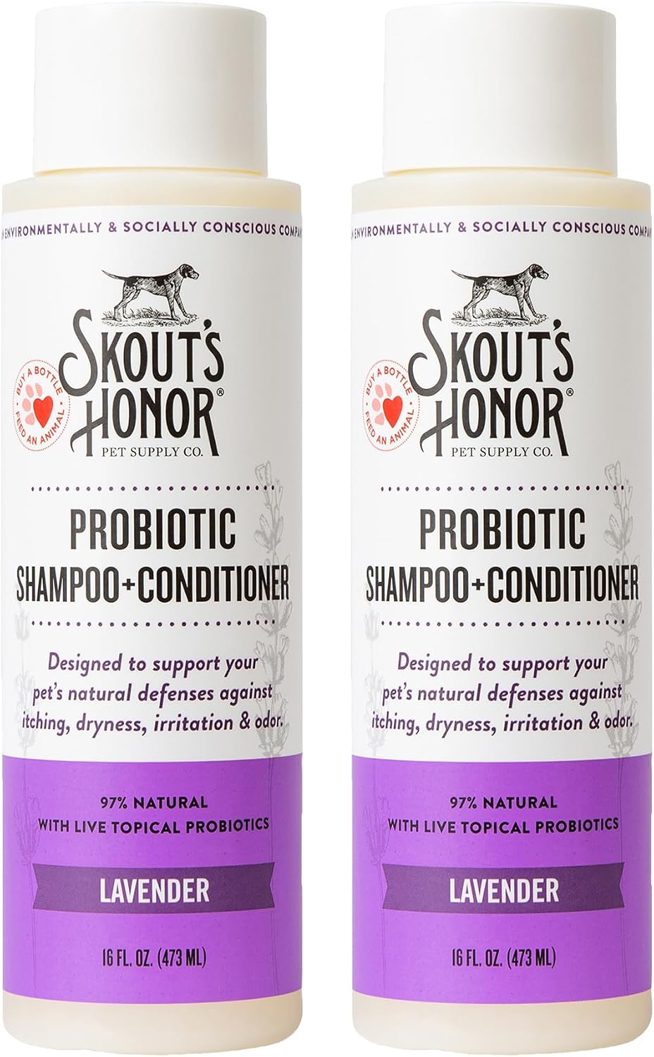 Probiotic Dog Shampoo and Conditioner - DOTW, 16 oz