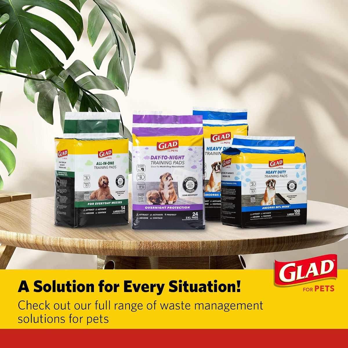 Glad for Pets XL Charcoal Training Pads for Dogs and Puppies, 30 Count
