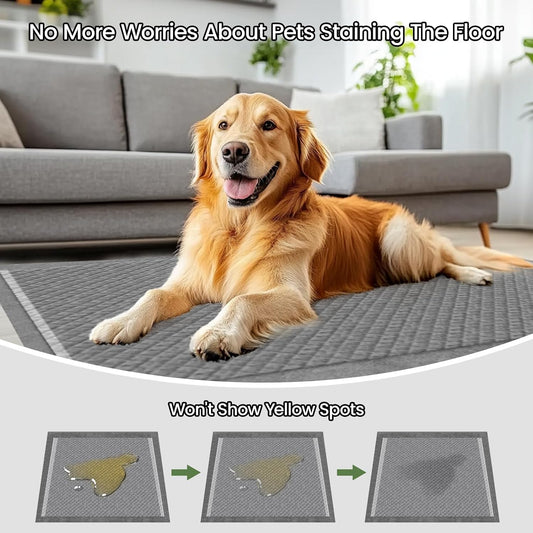 Dog Pee Pads for Dogs XXL 30"x36" with Adhesive Tabs