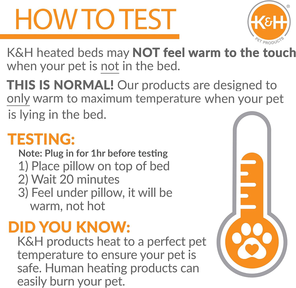 K&H Pet Bed Warmer, Safety Listed, Cat Heating Pad, Small 9x8.5in Tan