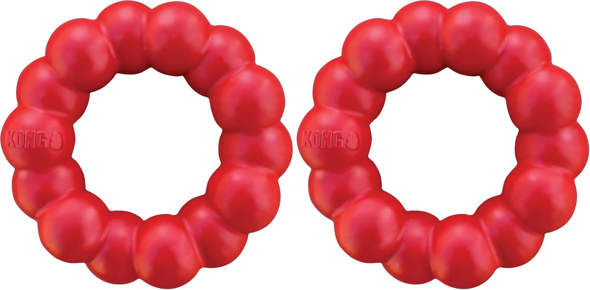 Ring, Natural Rubber Chew Toy for Dental Health, for Medium/Large Dogs