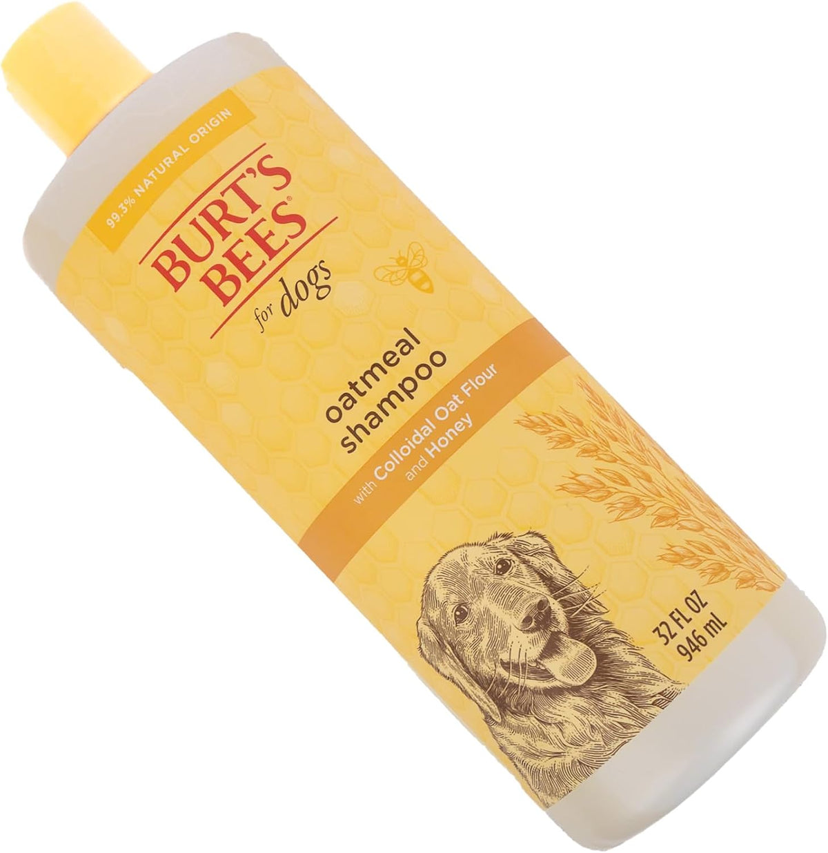 Oatmeal Dog Shampoo with Honey, Unscented, 16 Fl Oz