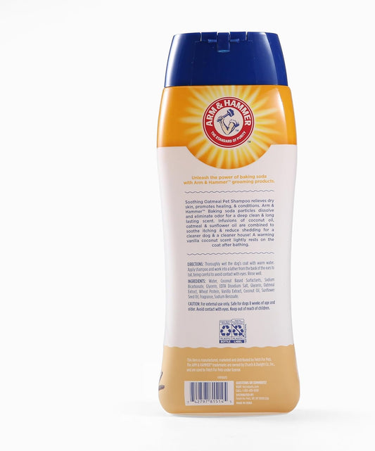 Soothing Oatmeal Dog Shampoo, Vanilla Coconut Scent, 20 Fl Oz