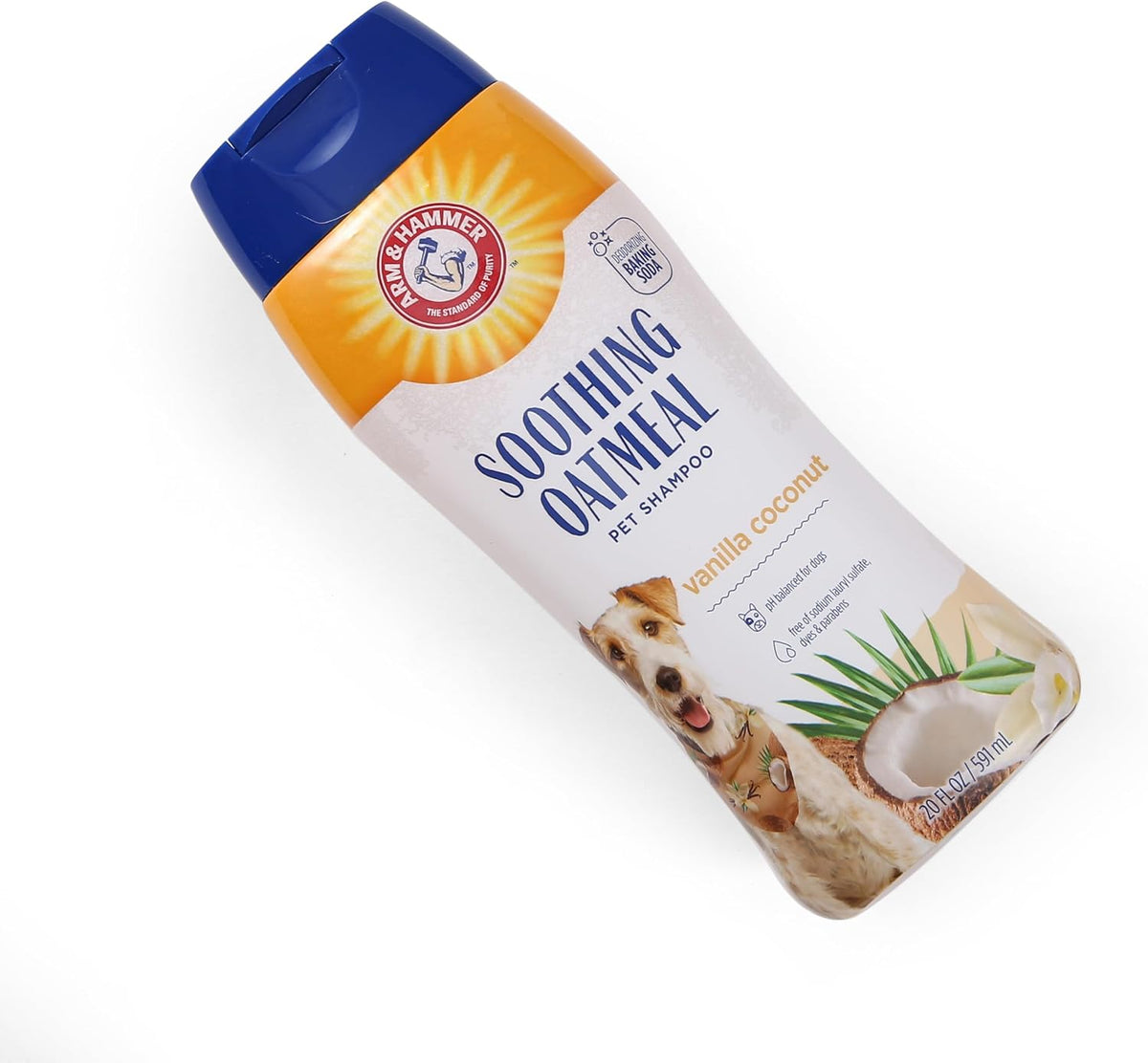 Soothing Oatmeal Dog Shampoo, Vanilla Coconut Scent, 20 Fl Oz