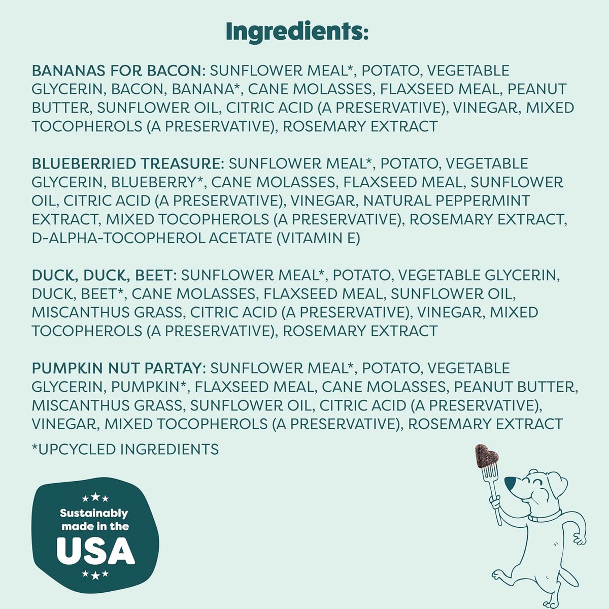 Bananas for Bacon Soft-Baked Dog Treats - 6 oz
