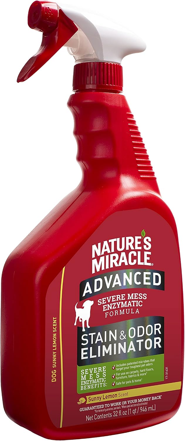 Advanced Dog Stain & Odor Eliminator, Severe Mess, 32 oz