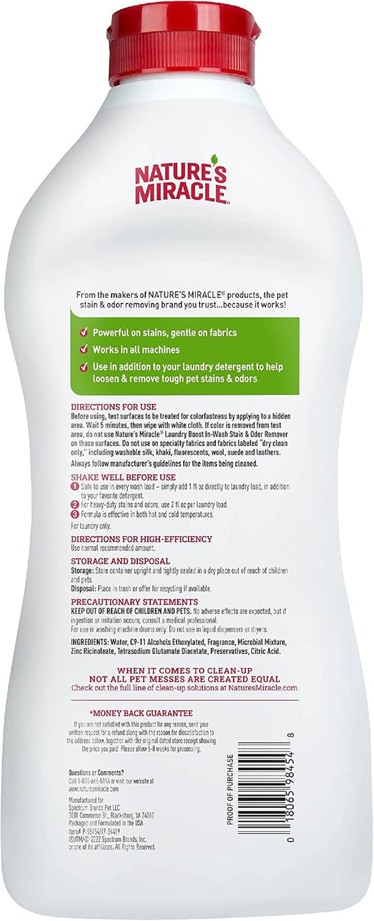 Laundry Boost In-Wash Pet Stain & Odor Remover, 32 oz