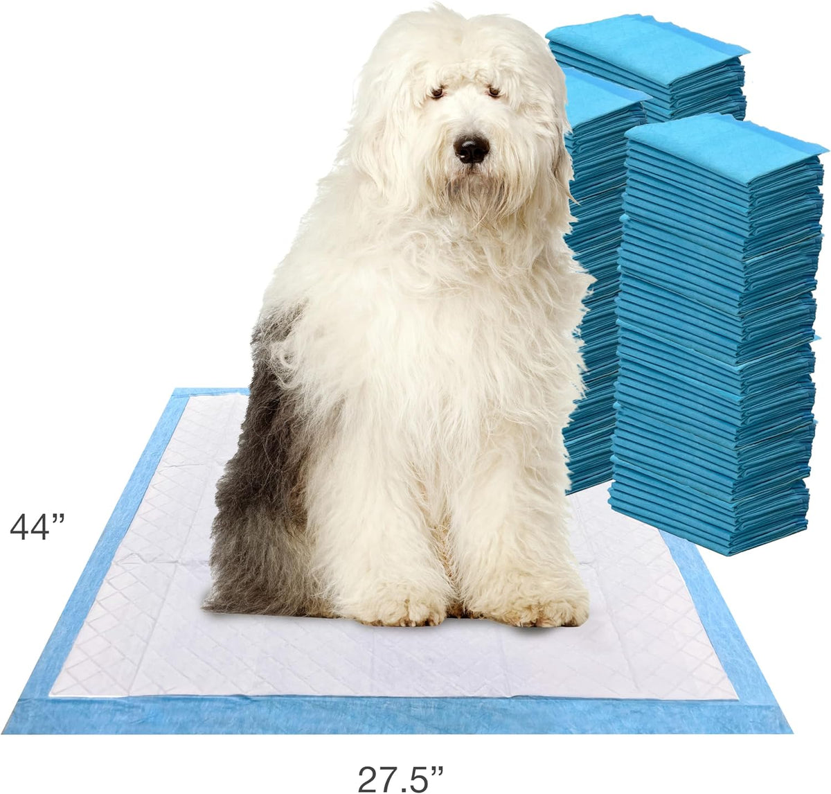 Wee-Wee Superior Performance Pee Pads for Dogs with Runoff Barrier Edge Guard Protection, Puppy & Dog Potty Training Pads, Housebreaking Pet Supplies, 27.5" x 44"