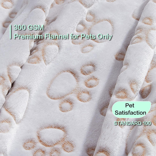 ® Premium Soft Dog Blanket Washable, 40"x32" Cat Blanket for Indoor Cats Large Medium Small Dog Puppy Essentials (Grey)