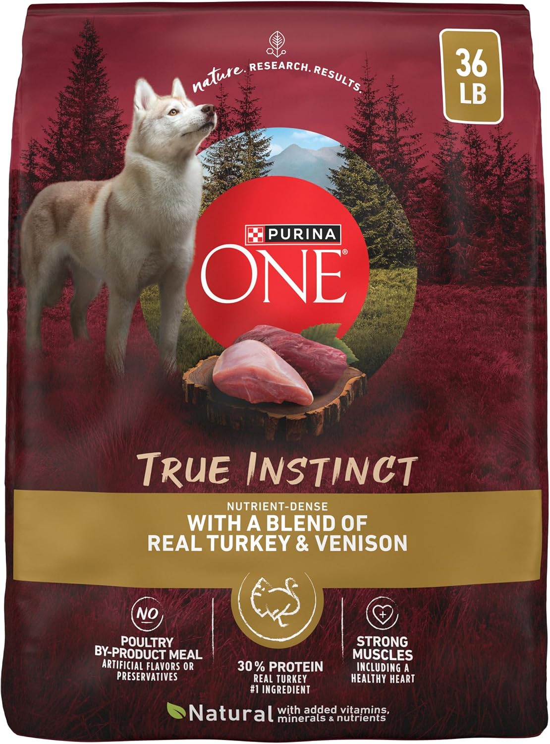 True Instinct Dry Dog Food, Real Beef & Salmon, 15 lb Bag