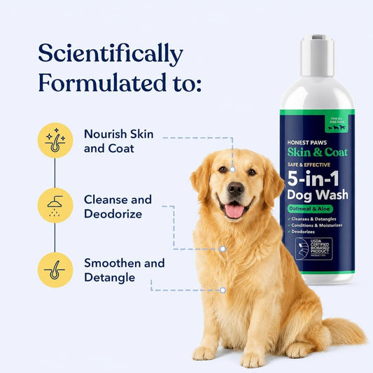 Oatmeal Aloe Dog Shampoo and Conditioner, Itchy Skin Relief, Sensitive Skin