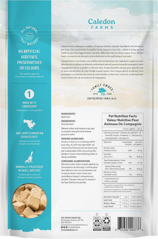 Value Pack Freeze Dried Beef Liver Bites, 12.5 oz, Freeze Dried Dog Treats