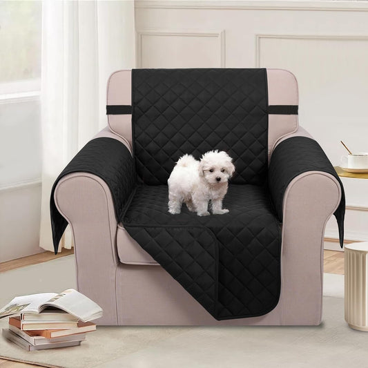 Reversible Sofa Cover Couch Cover for Dogs, Coffee/Beige | 68''Sofa Mat Washable, Pet Friendly, Elastic Straps, Water Repellent, Furniture Protector for 3 Cushion Couch - Colors B