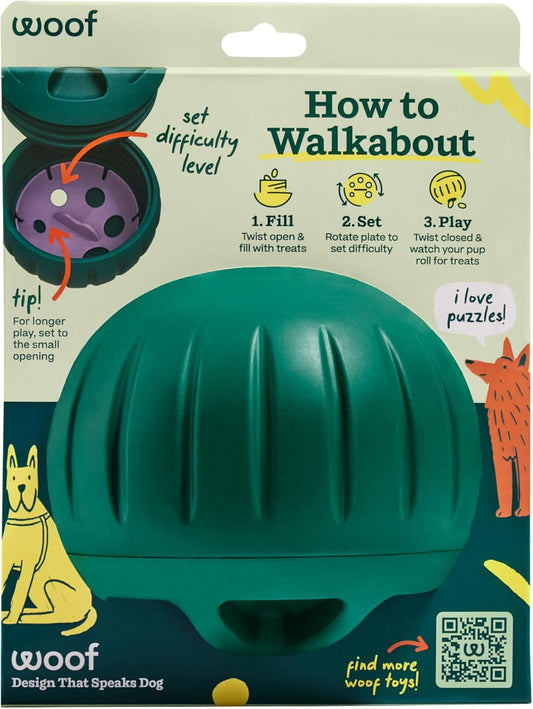 Walkabout Dog Puzzle Slow Feeder Toy for Dogs Under 40 lbs