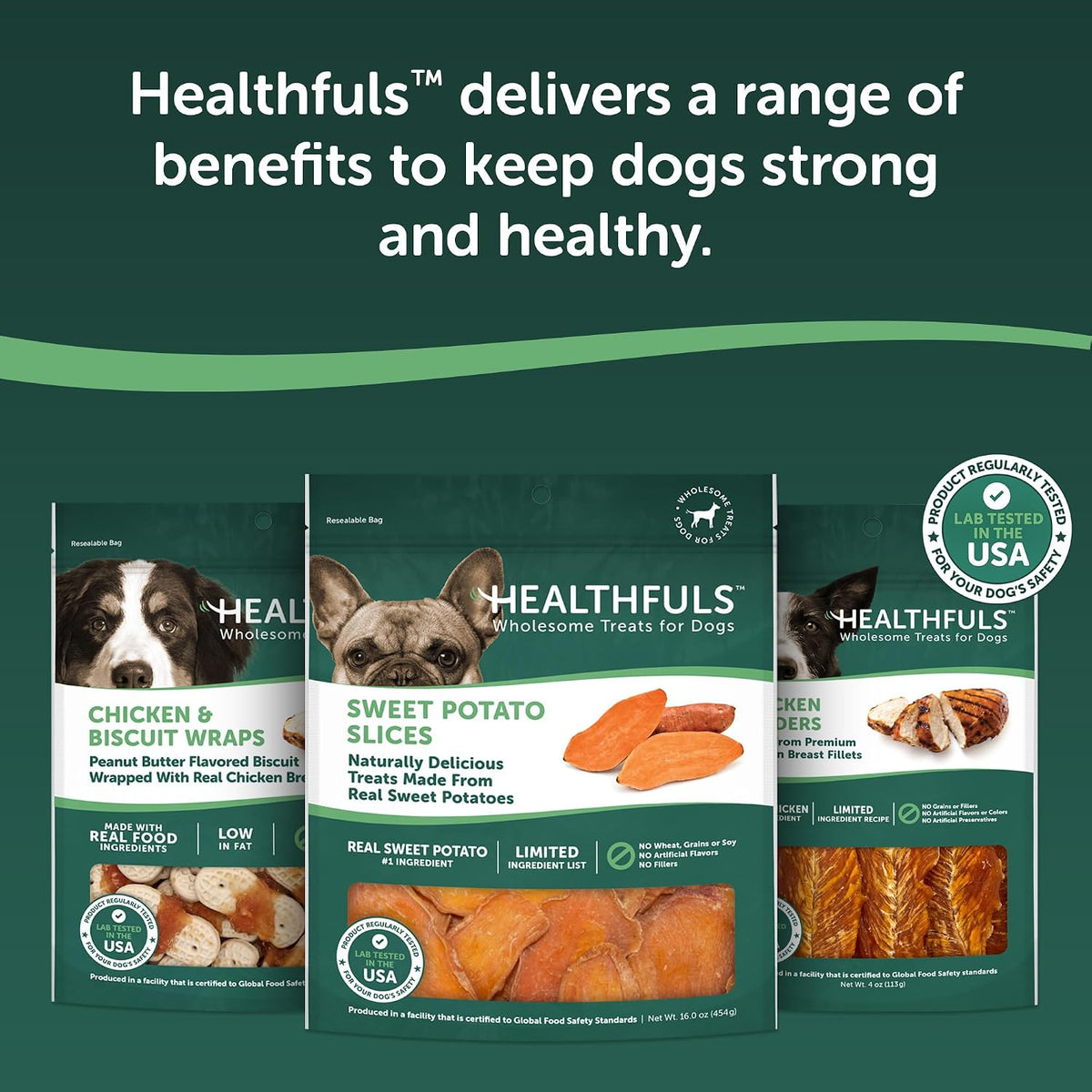 Real Dried Sweet Potato Slices, Grain Free Dog Treats, 16 oz