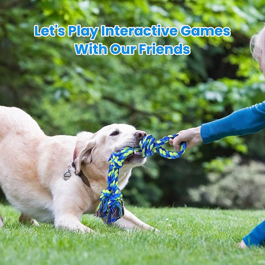Dog Rope Toys for Large Breed Aggressive Chewers, Tough Chew Dog Toys