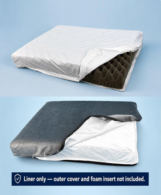 Dog Bed Waterproof Liner with Zipper Replacement 36 x 27 Inch
