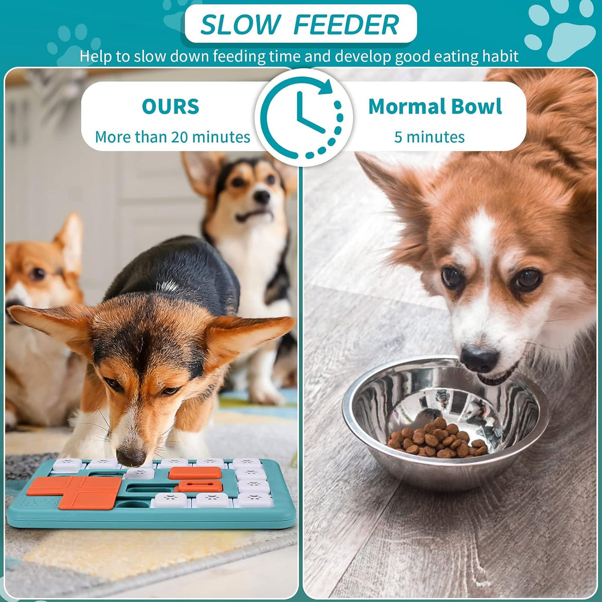 Interactive Dog Treat Puzzle Toys for IQ Training&Mental Stimulating