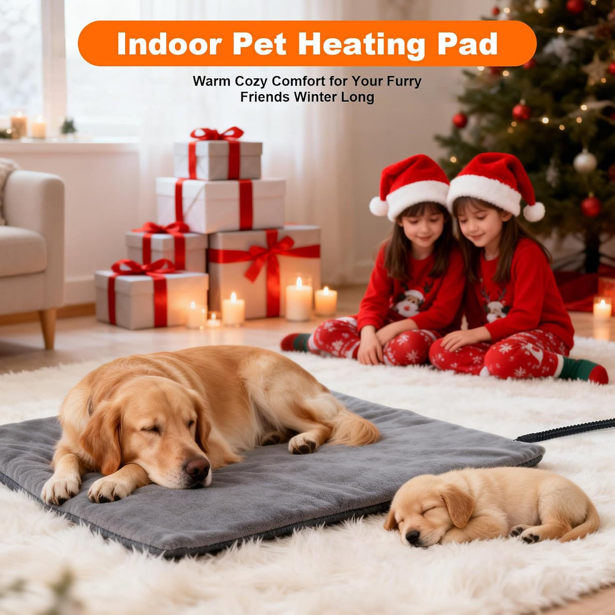 18 x 18 Inch Cat Heating Pad with 9 Temperature Settings