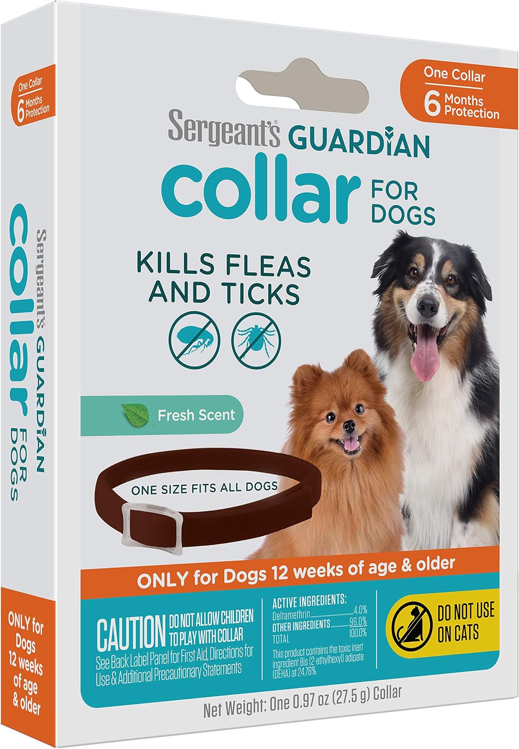 Sergeant's Guardian Flea & Tick Topical Dogs 7-33 lbs, 3-Month